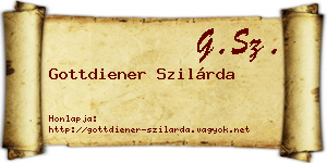Gottdiener Szilárda névjegykártya